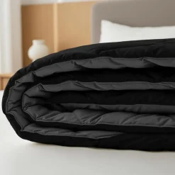 Sleeptime Dekbed zonder Overtrek Diamond 200x200 – Met Kussenslopen – Wasbaar – Zwart