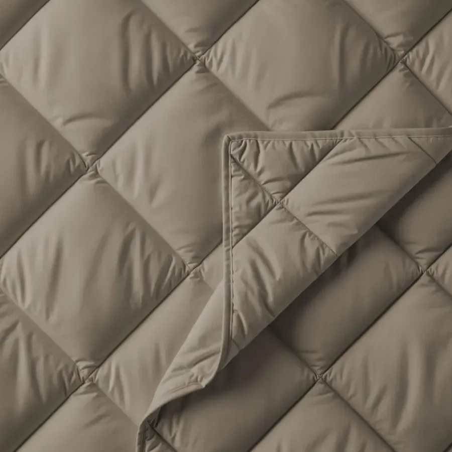 Sleeptime Dekbed zonder Overtrek Diamond 200x200 – Incl. Kussenslopen – Wasbaar – Taupe