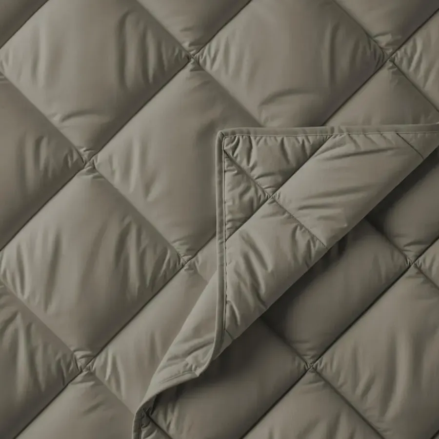 Dekbedden-Sleeptime Dekbed zonder Overtrek Diamond 240x200 – Incl. Kussenslopen – Wasbaar – Kaki