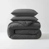 Dekbedden-Sleeptime Dekbed zonder Overtrek Diamond 200x200 – Met Kussenslopen – Wasbaar – Antraciet