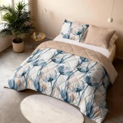Dekbedden-Sleeptime Dekbed zonder Overtrek Flower 240x220 – Zacht & Wasbaar – Incl. 2 Kussenslopen