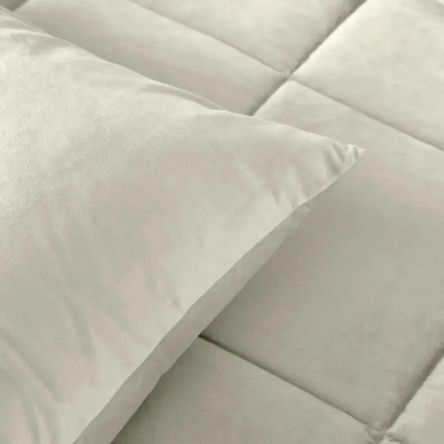 Dekbedden-Sleeptime Dekbed zonder Overtrek Velvet 200x200 – Superzacht & Wasbaar – Crème