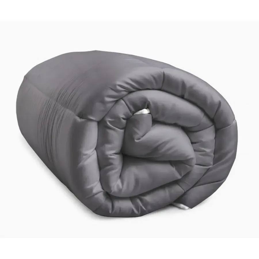Sleeptime Dekbed zonder Overtrek 140x200 – Incl. Kussenslopen – Wasbaar – Antraciet