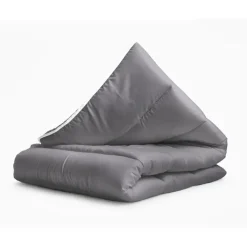 Sleeptime Dekbed zonder Overtrek 140x200 – Incl. Kussenslopen – Wasbaar – Antraciet