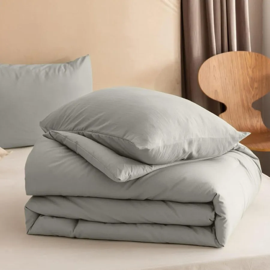 Dekbedden-Sleeptime Dekbed zonder Overtrek 135x200 – Incl. Kussenslopen – Wasbaar – Kaki