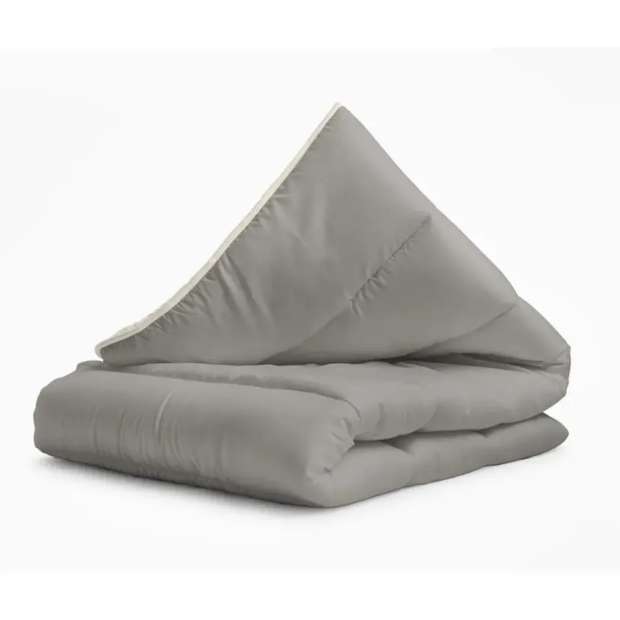 Sleeptime Dekbed zonder Overtrek 140x200 – Incl. Kussenslopen – Wasbaar – Crème/Kaki