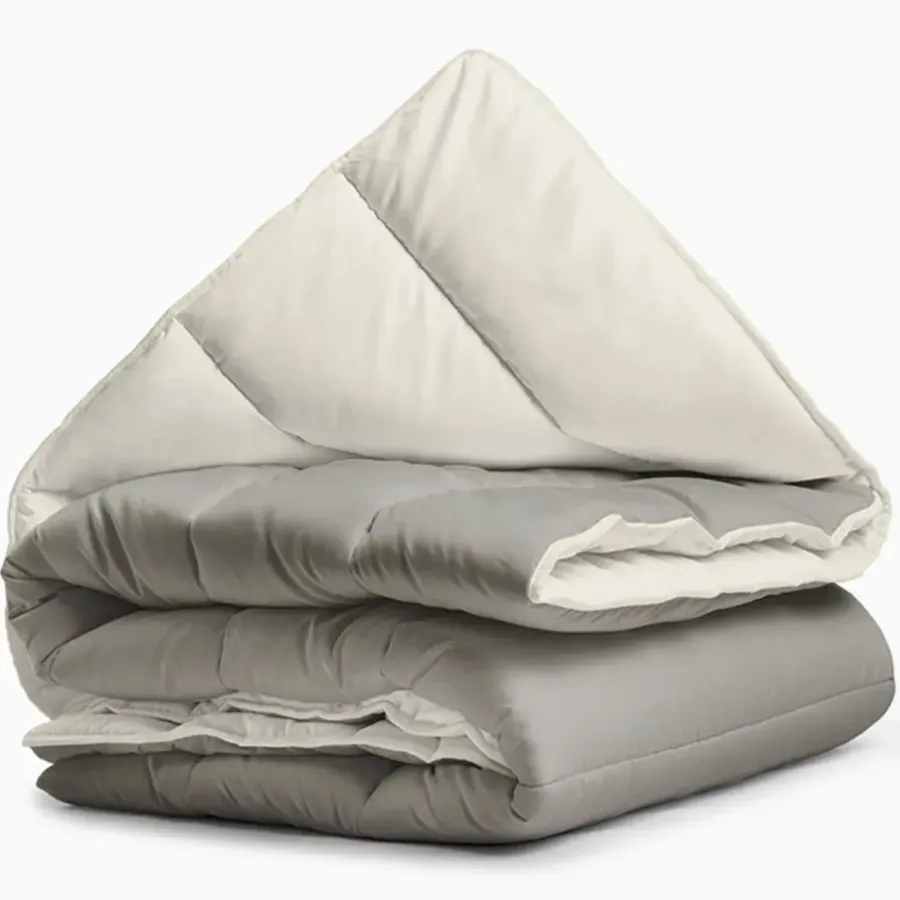 Sleeptime Dekbed zonder Overtrek 140x200 – Incl. Kussenslopen – Wasbaar – Crème/Kaki