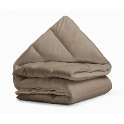 Dekbedden-Sleeptime Dekbed zonder Overtrek 140x200 – Incl. Kussenslopen – Wasbaar – Taupe