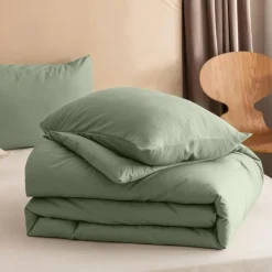 Sleeptime Dekbed zonder Overtrek 140x200 – Incl. Kussenslopen – Wasbaar – Groen