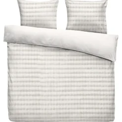 2-Persoons Dekbedovertrekken-Leen Bakker Dekbedovertrek Brylin - off-white - 200x200/220 cm