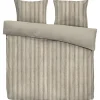 Leen Bakker Dekbedovertrek Felix - zand/taupe - 200x200/220 cm