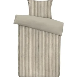 Leen Bakker Dekbedovertrek Felix - zand/taupe - 140x200/220 cm