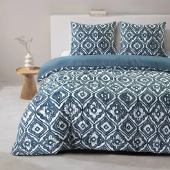 Lits-Jumeaux Dekbedovertrekken-Leen Bakker Dekbedovertrek Fez - blauw - 240x220 cm