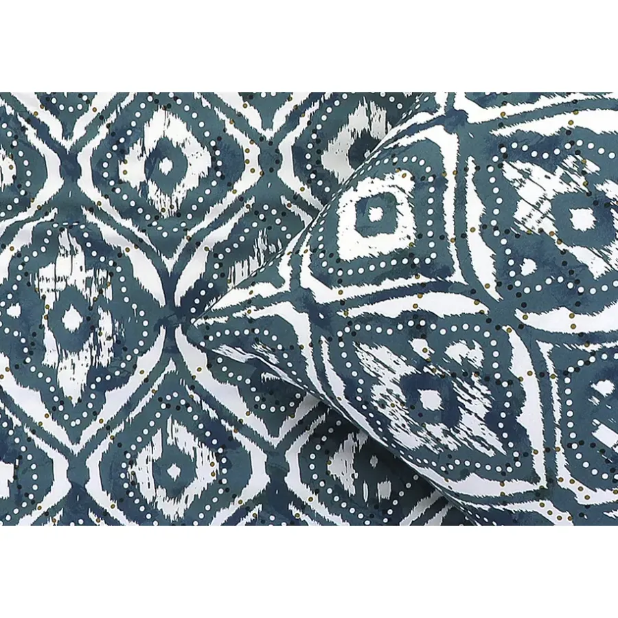Lits-Jumeaux Dekbedovertrekken-Leen Bakker Dekbedovertrek Fez - blauw - 240x220 cm