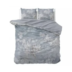 2-Persoons Dekbedovertrekken-Sleeptime Dekbedovertrek Frost Nature 200x220 – Zacht & Ademend – Incl. 2 Kussenslopen