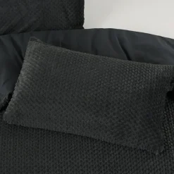 Sleeptime Dekbedovertrek Fur Teddy 200x220 – Fluweelzacht & Knus Design – Antraciet