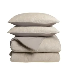 2-Persoons Dekbedovertrekken-Sleeptime Dekbedovertrek Japandi 200x220 – Flanel Fleece – Zacht & Warm – Beige