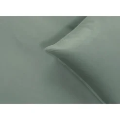Dekbedovertrekken|2-Persoons Dekbedovertrekken-Leen Bakker Dekbedovertrek Jorrit effen - groen - 200x200/220 cm