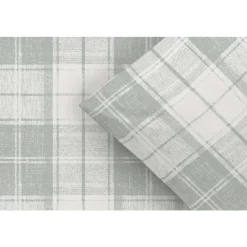 Leen Bakker Dekbedovertrek Laurens - off-white/groen - 240x200/220 cm