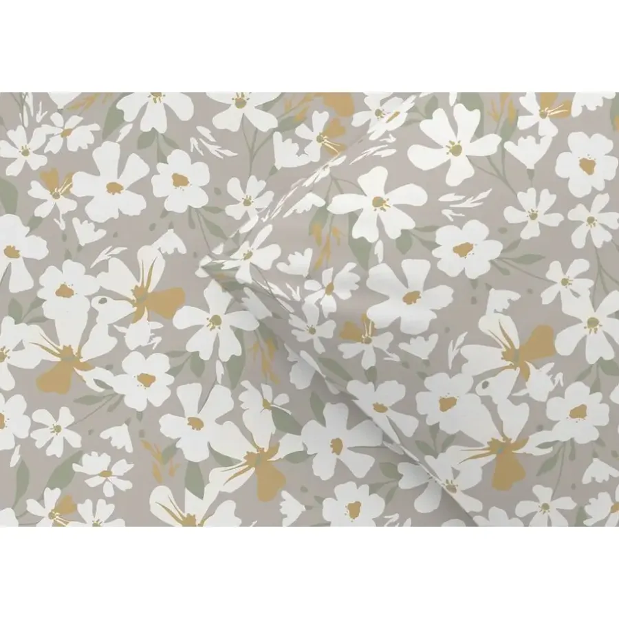 Leen Bakker Dekbedovertrek Mavi - beige - 200x220 cm