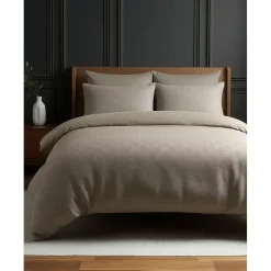 Sleeptime Dekbedovertrek Milano 140x200 – Fluweelzacht Uni Design – Taupe