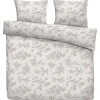 Leen Bakker Dekbedovertrek Noalyn - off-white/taupe - 200x200/220 cm