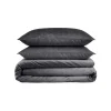 Dekbedovertrekken|Lits-Jumeaux Dekbedovertrekken-Sleeptime Dekbedovertrek Velvet Cartier 240x220 – Fluweelzacht Uni Design – Antraciet