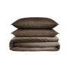 Sleeptime Dekbedovertrek Velvet Cartier 240x220 – Fluweelzacht Uni Design – Taupe
