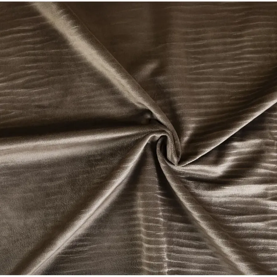 Sleeptime Dekbedovertrek Velvet Cartier 240x220 – Fluweelzacht Uni Design – Taupe