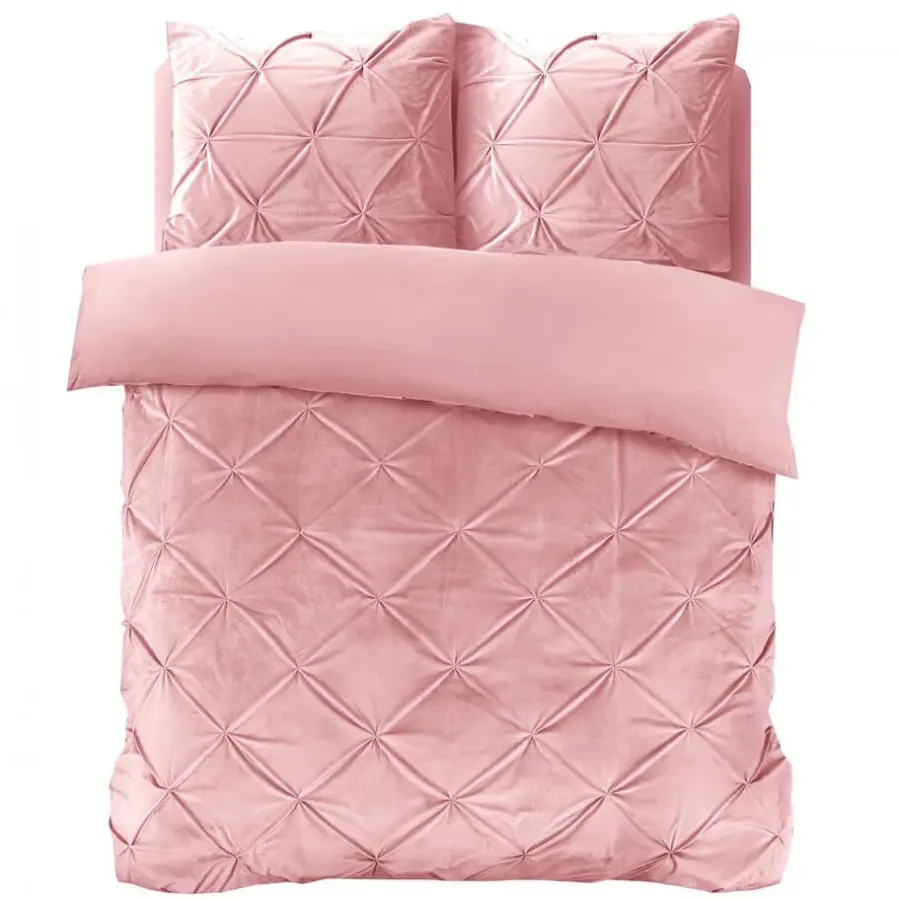 Sleeptime Dekbedovertrek Velvet 200x220 – Fluweelzacht & Luxe Pintuck Design