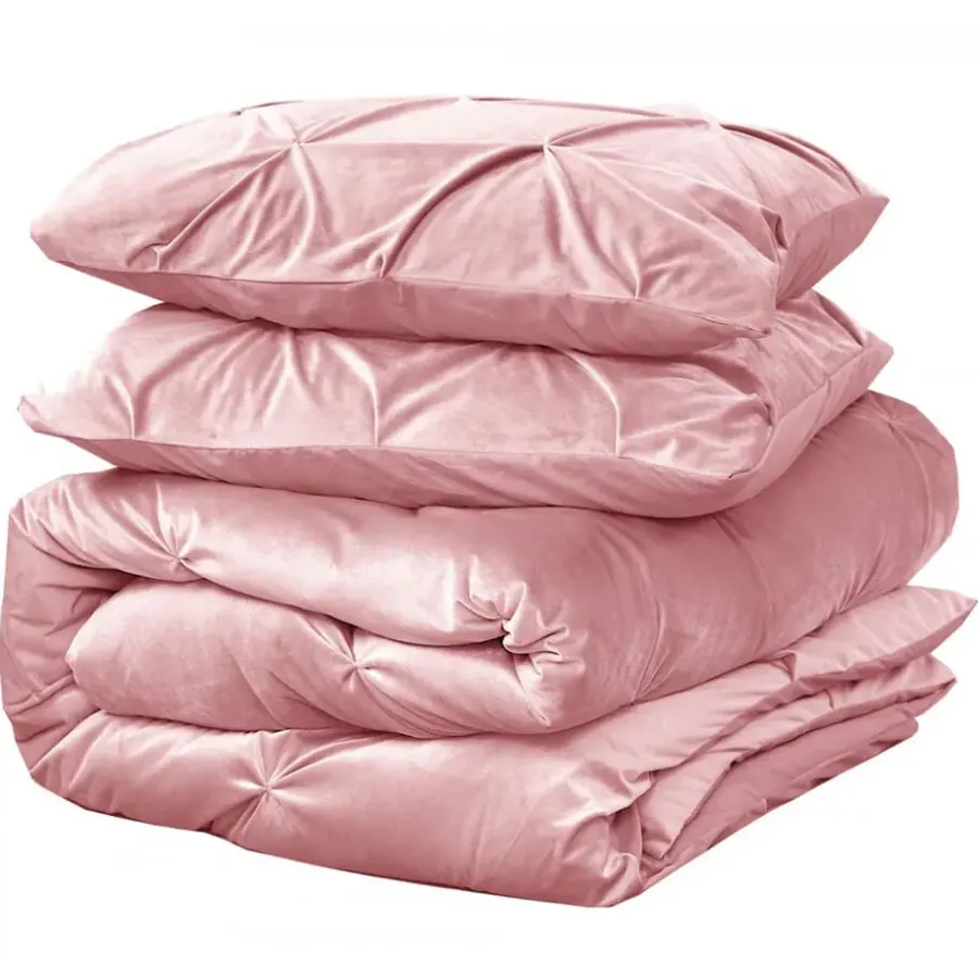 Sleeptime Dekbedovertrek Velvet 200x220 – Fluweelzacht & Luxe Pintuck Design