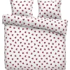 Leen Bakker Dekbedovertrek Wies - wit/rood - 200x200/220 cm