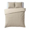 Lits-Jumeaux Dekbedovertrekken-Sleeptime Dekbedovertrek 240x220 – Furry Check Design & Zacht Warm Fleece
