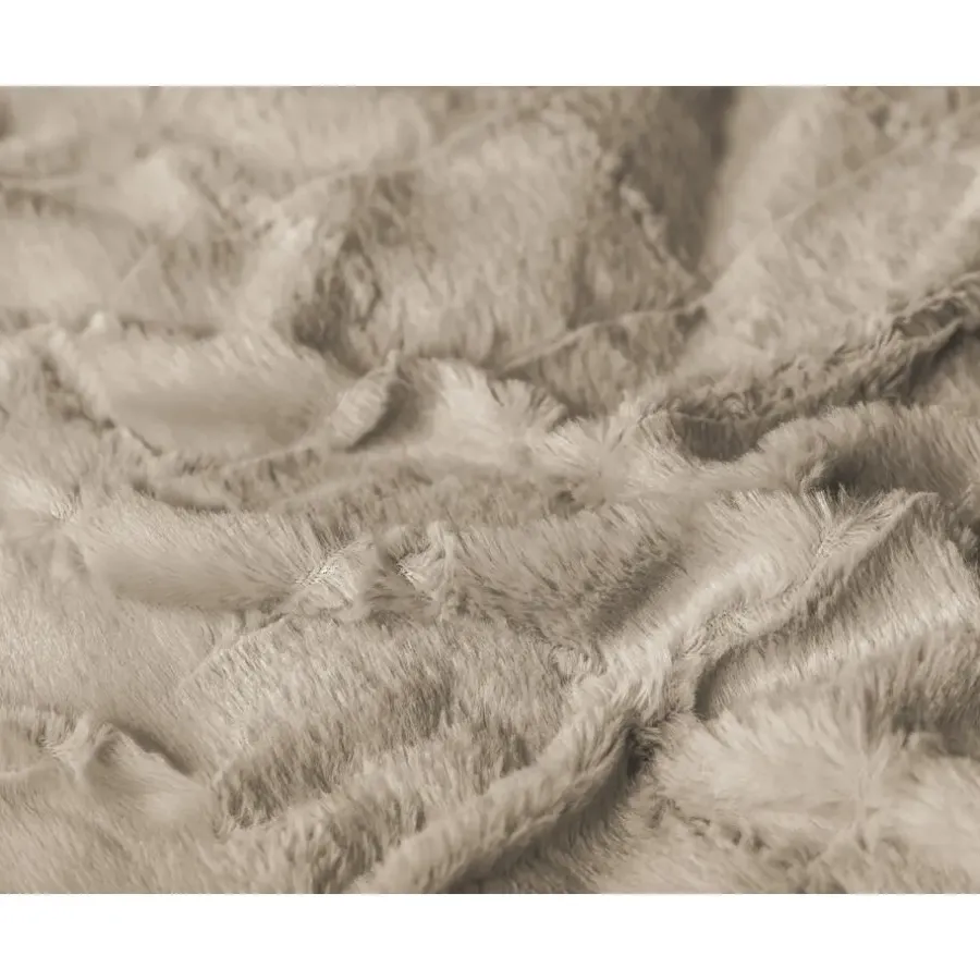 Lits-Jumeaux Dekbedovertrekken-Sleeptime Dekbedovertrek 240x220 – Furry Check Design & Zacht Warm Fleece