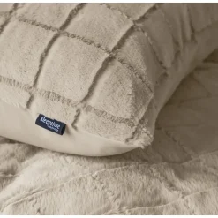 Lits-Jumeaux Dekbedovertrekken-Sleeptime Dekbedovertrek 240x220 – Furry Check Design & Zacht Warm Fleece