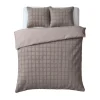 Sleeptime Dekbedovertrek 240x220 – Furry Check Design & Zacht Warm Fleece