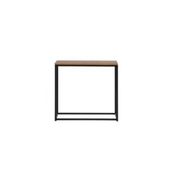 Sidetables-Beliani DELANO - Consoletafel - Donkere houtkleur - MDF
