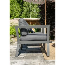 Garden Impressions 5-delige loungeset Ridge –4 luxe lounge fauteuils inclusief salontafel