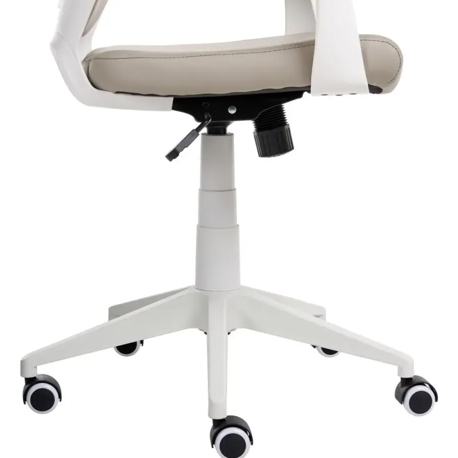Leen Bakker DELIGHT - Bureaustoel - Taupe - Kunstleer