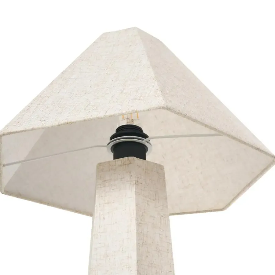 Staande Lampen-Leen Bakker DEMBI - Staande lamp - Lichtbeige - Stof