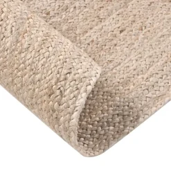 Leen Bakker DEMIRCI - Laagpolig vloerkleed - Beige - 80 x 300 cm - Jute
