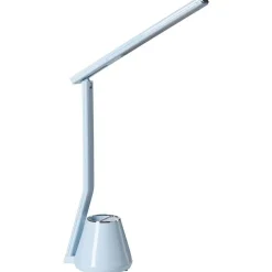 Leen Bakker DENEB - Bureaulamp LED - Lichtblauw - Synthetisch materiaal