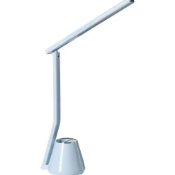 Leen Bakker DENEB - Bureaulamp LED - Lichtblauw - Synthetisch materiaal