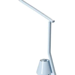 Leen Bakker DENEB - Bureaulamp LED - Lichtblauw - Synthetisch materiaal