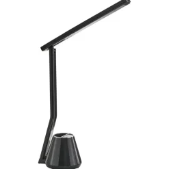 Leen Bakker DENEB - Bureaulamp LED - Zwart - Synthetisch materiaal