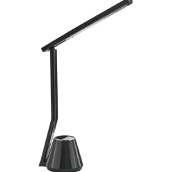 Leen Bakker DENEB - Bureaulamp LED - Zwart - Synthetisch materiaal