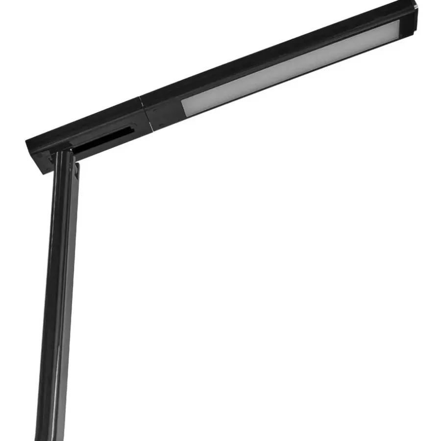 Leen Bakker DENEB - Bureaulamp LED - Zwart - Synthetisch materiaal