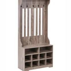 Leen Bakker DENILIQUIM - Schoenenkast - Donkerbruin - Hout