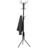 Kapstokken-ACAZA Design Kapstok - 12 Haken - Staande kapstok - 182 cm - Zwart