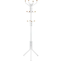 Kapstokken-ACAZA Design Kapstok met 12 Haken - Perfect in een Inkom hal - 182 cm - Wit
